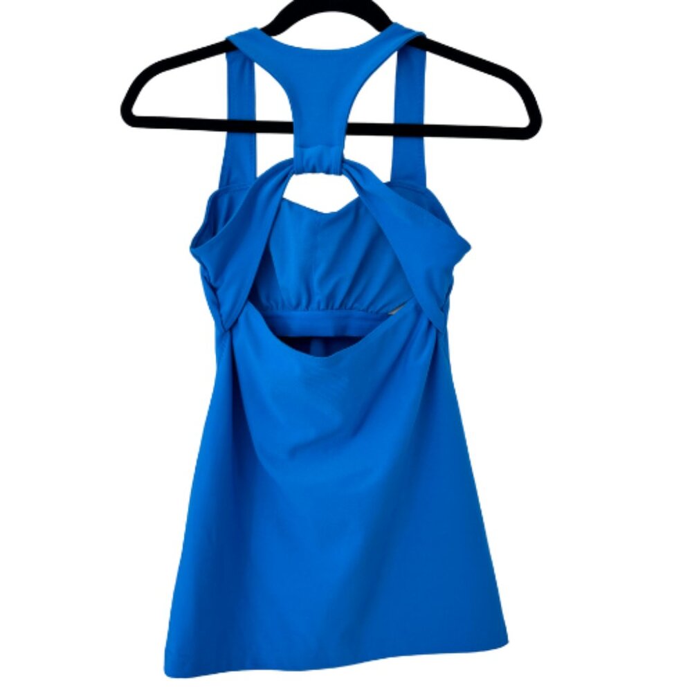 Old Navy Active Blue Built-In Bra Tank Top Racerback Athletic Top - Picture 3 of 5